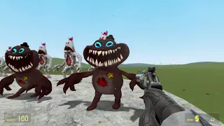 ALL FNAFs 1-9 SECURITY BREACH ANIMATRONICS VS ALL GARTEN OF BANBAN MONSTERS HORRORS In Garry's Mod!