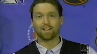 Patrick Roy words about Slava Kozlov and Red Wings in playoffs (1996)