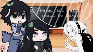 Naomi and Sasuke react to Sakura-(1/1)