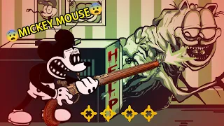 😂FNF The Great Punishment but Mickey Mouse Vs Gorefield sing it - Gorefield V2 -Friday Night Funkin'