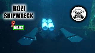 TECHNICAL DIVING ROZI SHIPWRECK (MALTA)