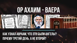 Как узнал Авраам, что это были ангелы? Почему третий день, а не второй по Ор аХайм. Глава Ваера 5781