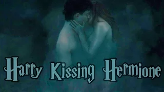 Harry potter kissing Hermione