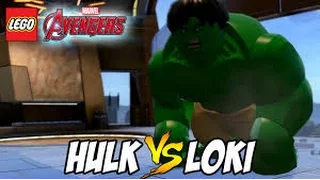 "Puny God" scene LEGO Marvel's Avengers Hulk vs Loki | MARVEL