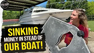 5k dollar Cabin Cruiser getting a NEW Transom!