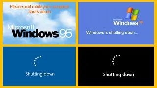 History of Windows Shutdown Screens | 1985 - 2021