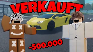 VERHAFTET= AUTO VERKAUFEN!!! LAMBO VERLOREN || -500.000€ || Notruf Hamburg ROBLOX Deutsch