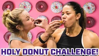 Chyna Cho ad Kenzie Riley Take On The 'Holy Donut' Challenge