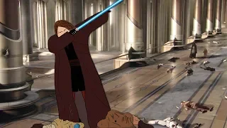 Anakin aborts the battlefield