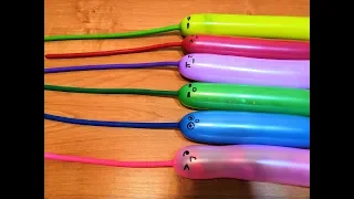Making Crunchy Slime With Funny Balloons