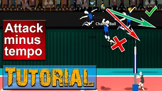 The Spike. Tutorial - Attack minus tempo. Volleyball 3x3.