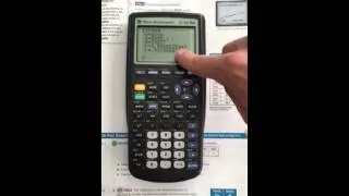 Using TI-83 Plus to find linear regression equation and predict values