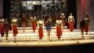 FESTIVAL DE VIÑA DEL MAR 1989-ENSAYO GENERAL DEL BALLET ABRAXAS DE HUGO URRUTIA 1 2 3 GLORIA ESTEFAN