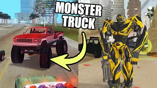 GTA Vice City Best Mods 15 Transformers, Monster Truck, Weapons, Unlimited Health, Shamal Plane