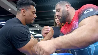 THE STRONGEST ARM WRESTLER IN THE WORLD, LEVAN SAGINASHVILI, AND HIS TRAINING PARTNER MOVE TO DUBAI