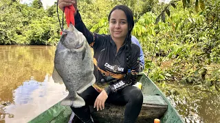 Pescaria de PIRANHA GIGANTE no IGARAPÉ MAGUARI.