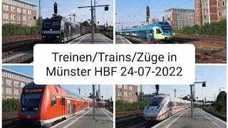 Treinen/Trains/Züge in Münster HBF 24-07-2022