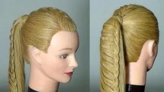 Прическа с плетением на длинные волосы. Hairstyles for long hair