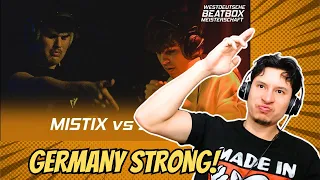 #1 REACTION! | MISTIX vs. SHINEX | 1/2 LOOPSTATION FINAL | West German Beatbox Championship 2023