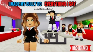 I MADE MY BULLY DO EVERYTHING AS I SAY...!!! || Brookhaven Movie (VOICED) || CoxoSparkle