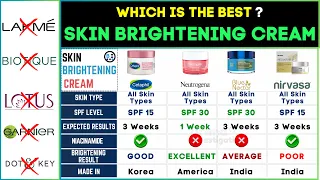 ✨ Best Skin Brightening Whitening Cream 2024 Glow Skin Review & Comparison!