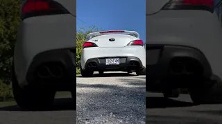 3.8 genesis sounds like GTR!! Ark test pipes solo performance exhaust