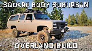 My 89 Chevy Suburban Square Body 4x4 Overland Solar Camper