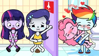 Equestria Girls But Embarrassing Moment In Toilet | My Little Pony In Toca Life World | Toca Boca