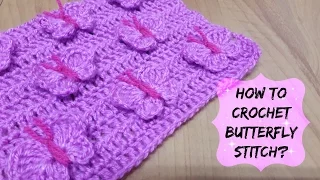 How to crochet butterfly stitch? | Crochet With Samra