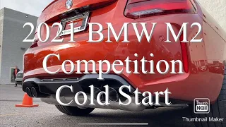 2021 BMW M2 Competition Cold Start Sunset Orange