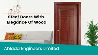 Residential Wooden Decorative Finish Steel Doors