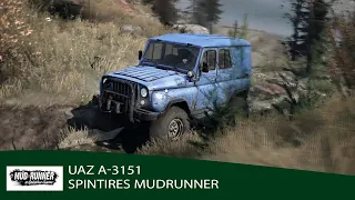 UAZ 3151 in Spintires in MudRunner Simulator Gameplay