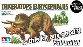 Building the Triceratops Eurycephalus in 1/35 scale by Tamiya - another great kit for Dino mad kids?