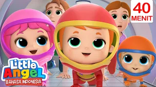 Menjadi Astronot Kecil! | Little Angel | Kartun Anak Anak | Moonbug Kids Indonesia