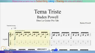 For Guitar Classical with TABs - Baden Powell - Tema Triste