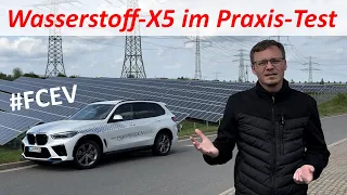 Praxis-Test FCEV: BMW iX5 Hydrogen mit Wasserstoff Brennstoffzelle