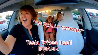 I’M REALLY SCARED!! | HILARIOUS Tesla Smart Summon PRANK | Tesla Model 3 Performance Reaction