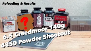 4350 Powder Shootout! 4 Rifle Powders Compared! 6.5 Creedmoor, 140g BTHP