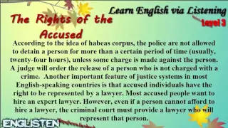The Right of the Accused Learn English via Listening Level 3 Unit 29