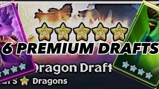 Opening x6 Premium Dragon Drafts! - Dragons: Titan Uprising