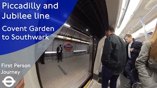 London Underground First Person Journey - Covent Garden to Southwark Via Green Park