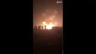 Мощный взрыв в китае август 2015 А powerful explosion in China in August 2015