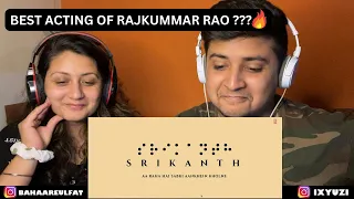 SRIKANTH (Official Trailer) | RAJKUMMAR RAO | ALAYA | TUSHAR | REACTION & REVIEW | Azy Reacts