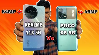 Realme 11x 5G Vs Poco X5 5G Full Comparison 💯🔥 64MP Vs 48MP Camera Test 📸