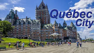 Walk Here: Quebec City, Canada Tour - Summer 2022 - 4K UHD