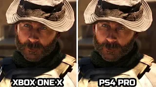 CALL OF DUTY MODERN WARFARE | Xbox One X VS PS4 Pro | 4K Gameplay Comparison