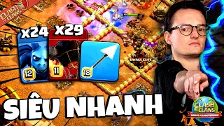 Synthe risky with Giant Arrows + Rocket Loon Extremely Fast Clash of clans | Akari Gaming