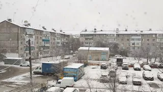 Уральск - Лаура Таусарова!!! первый снег, утренняя суета...