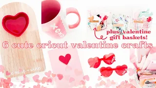 Let's Eat Chocolate & Craft! | 6 Cricut Valentine Craft Ideas + Valentine Gift Basket Inspiration