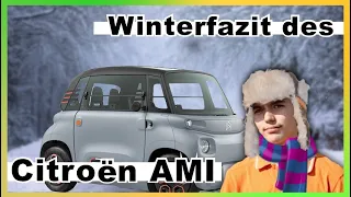 WINTER Fazit des Citroen AMI - Reale REICHWEITE bei Minusgraden, Komfort & Verbrauch